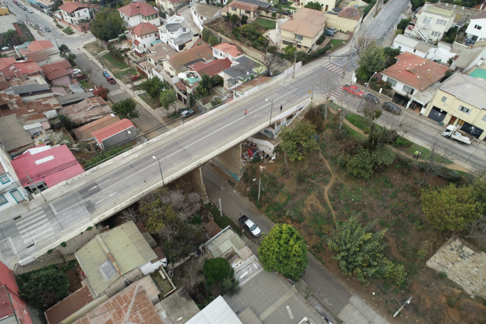 Fotografía aérea de puente